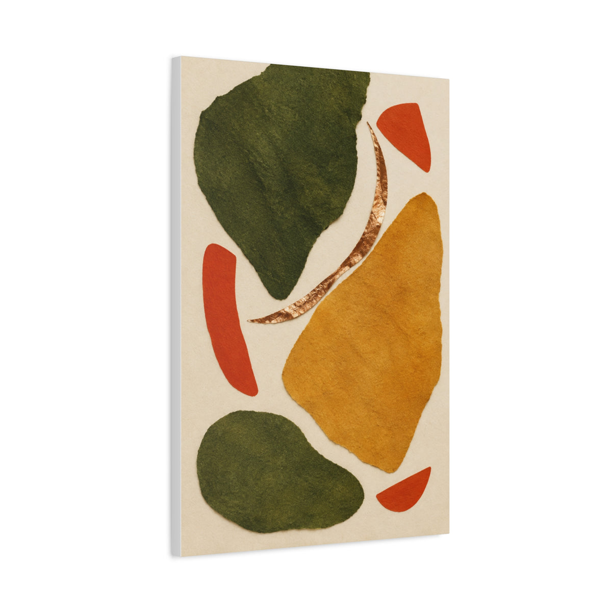 Ember and Moss | Nordic Abstract Canvas Art