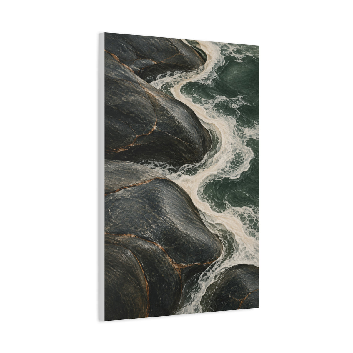 Stone and Tide | Norwegian Coastal Canvas Art