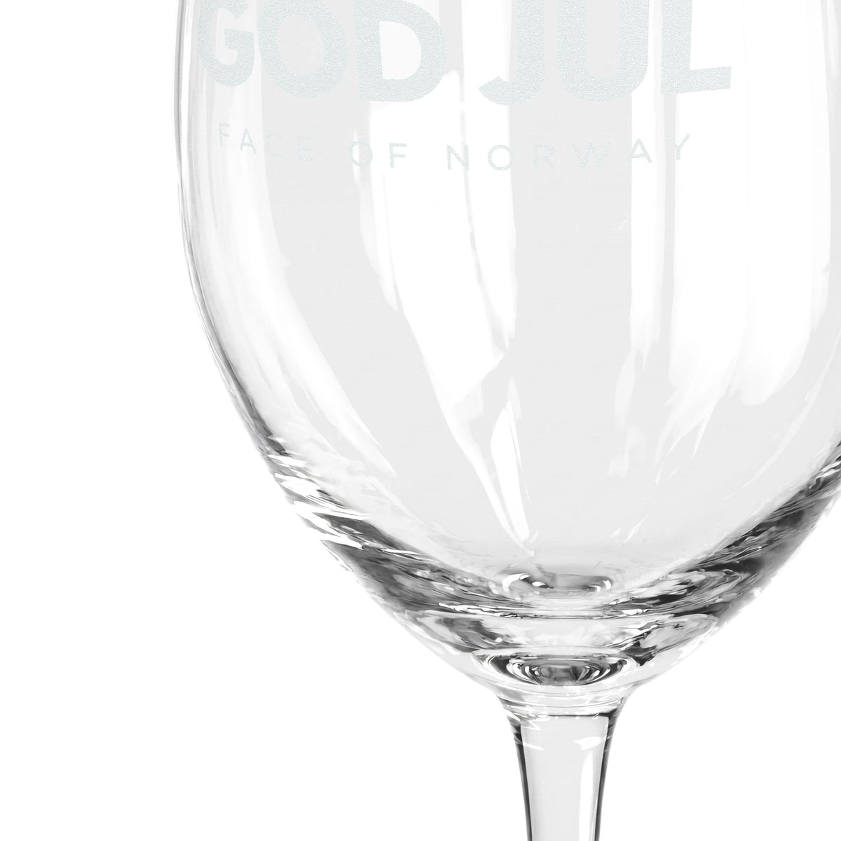Face of Norway God Jul Champagne Flute – Engraved 8 oz Holiday Toast Glass