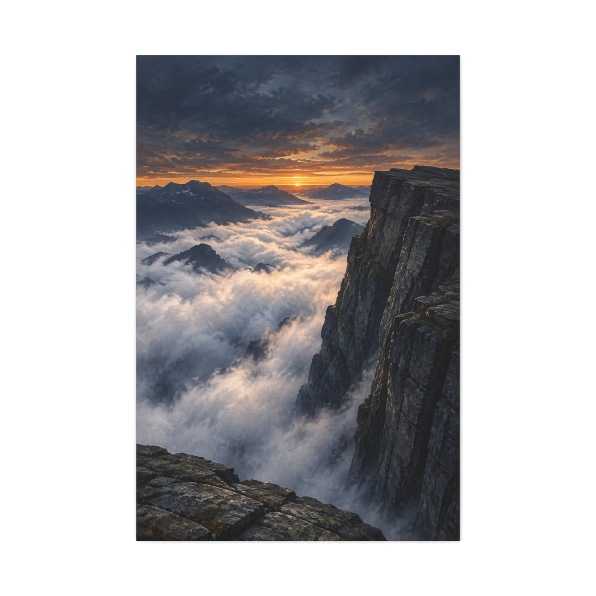 Above the Cloudline | Norwegian Canvas Art