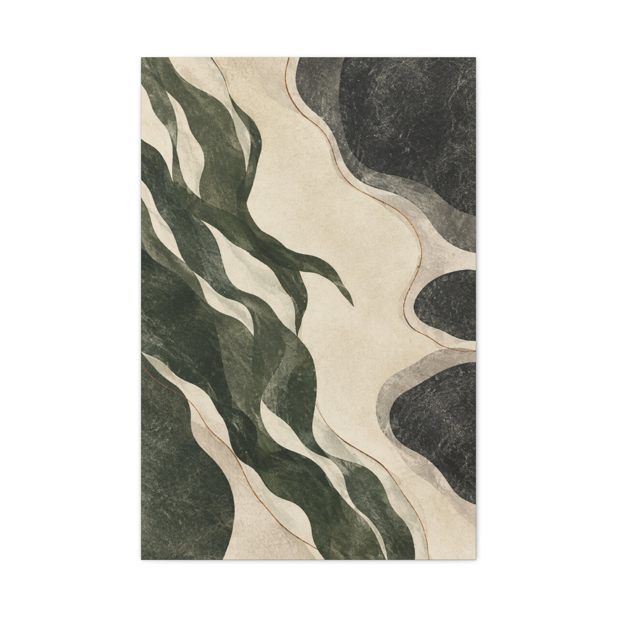 Tidal Threads | Nordic Abstract Canvas Art