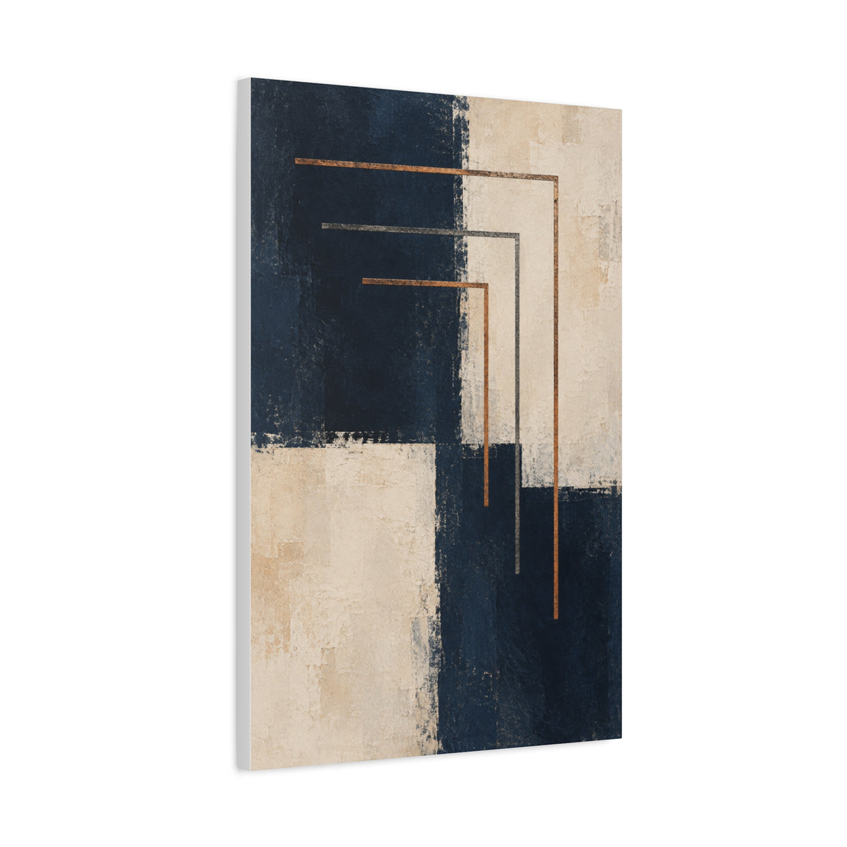 Copper Echo | Nordic Abstract Canvas Art