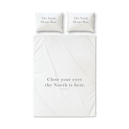 Face of Norway Quilt Cover Set – The North Sleeps Here, 3 Pieces
