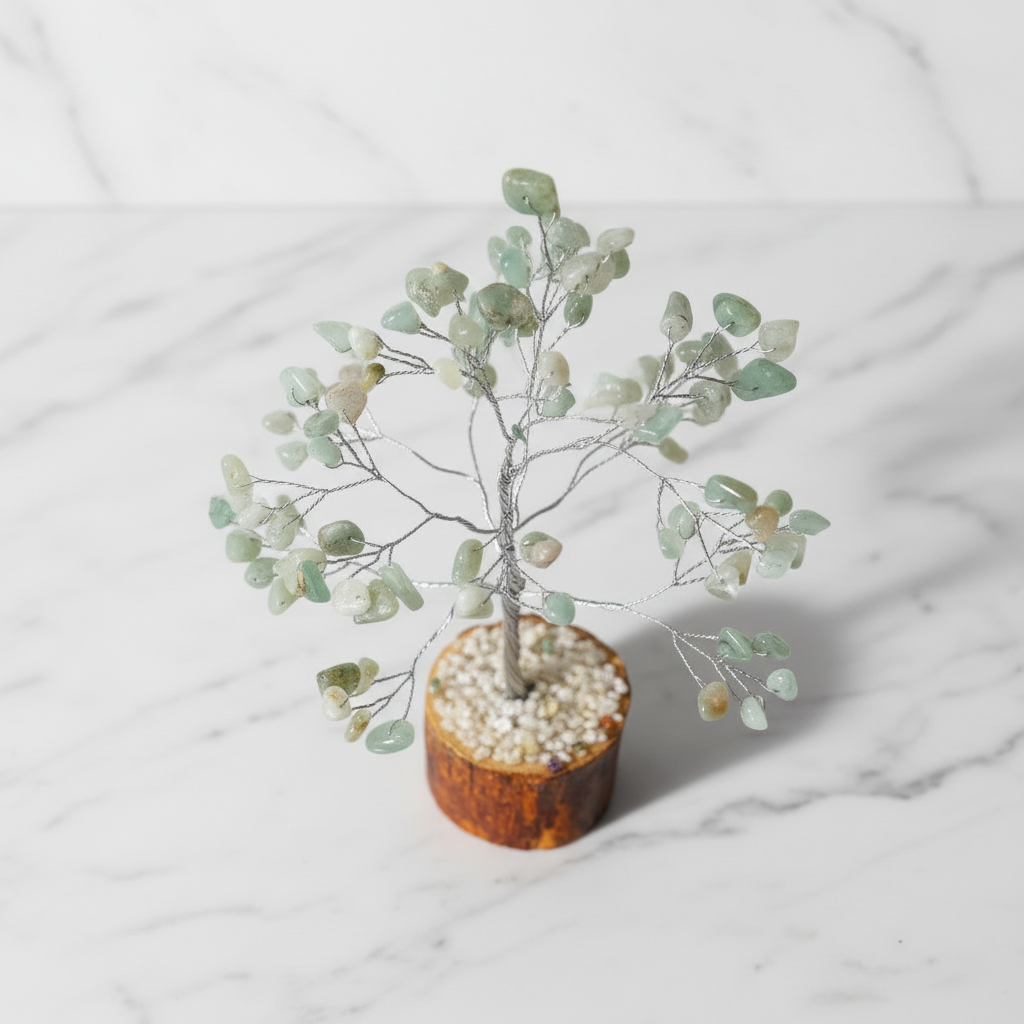 Green Aventurine Crystal Tree — Prosperity & Growth