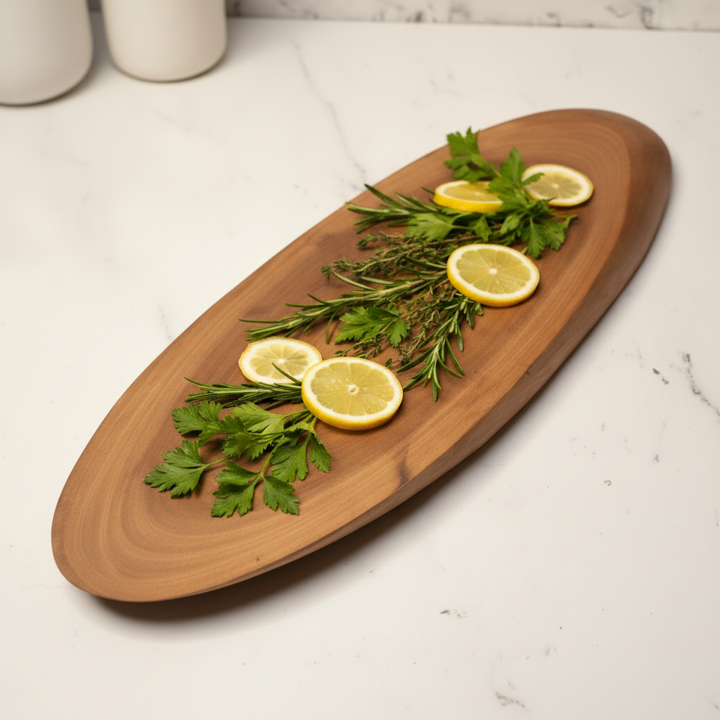 Natural Shape Neem Wood Chopping Board | Handcrafted & Antibacterial