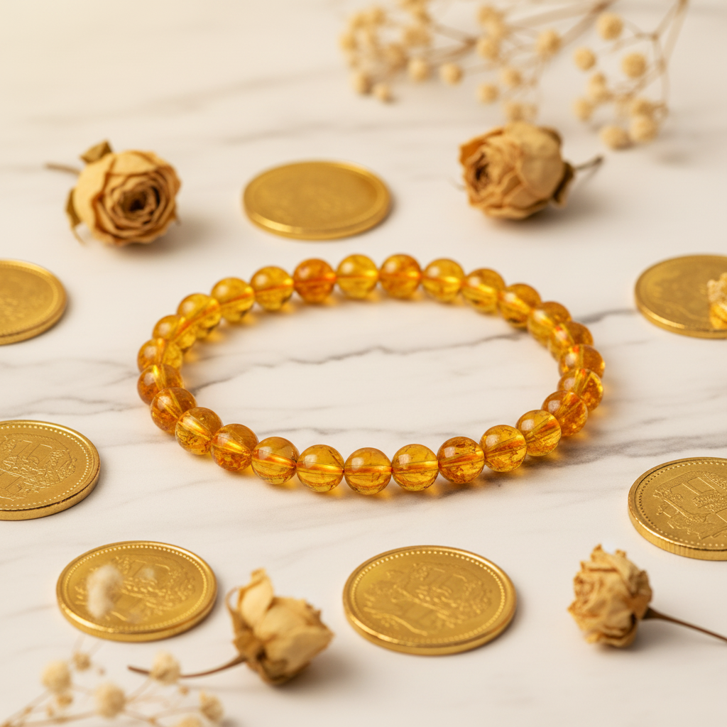Citrine Bracelet – Stone of Abundance, Wealth & Luxury Life | 8mm & 10mm