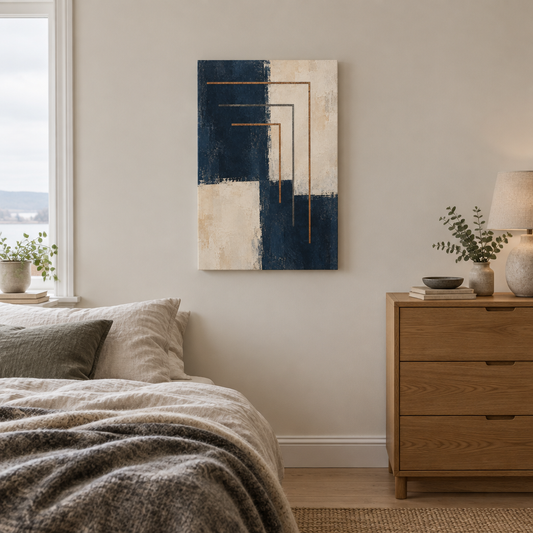 Copper Echo | Nordic Abstract Canvas Art