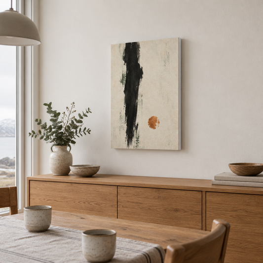 Copper Interval | Nordic Abstract Canvas Art