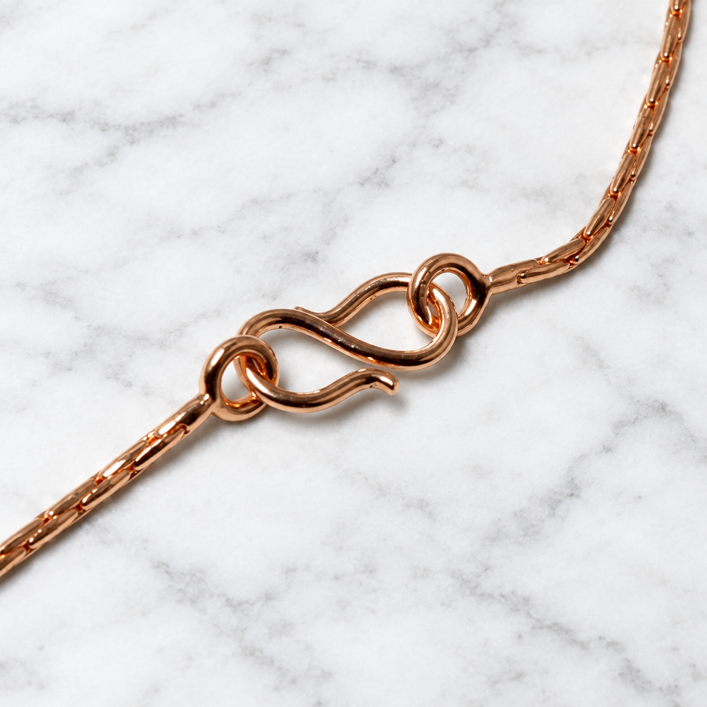 Copper Sliding-Bead Y Necklace