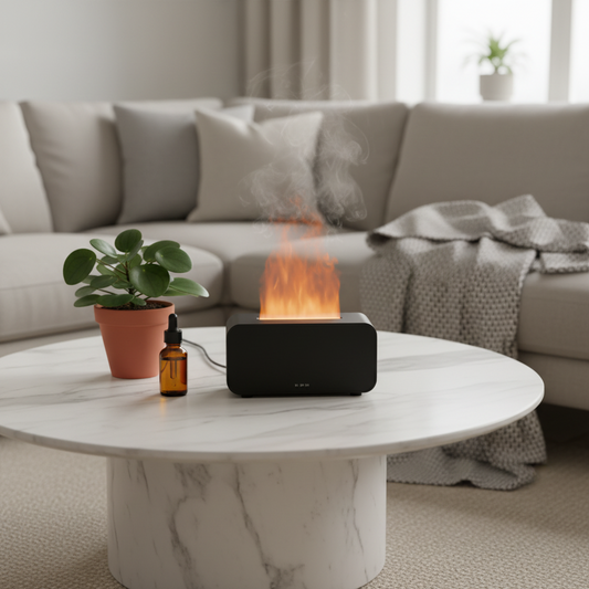 Aroma Diffuser with LED Flame Effect – Flameless | Nordic Wellness