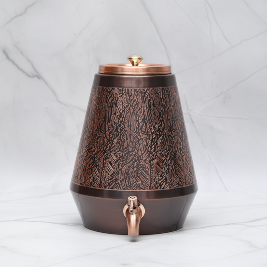 Pure Copper Water Dispenser Conical Antique Ozone Design – 5L
