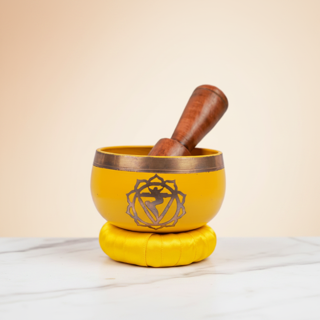 Solar Plexus Chakra Singing Bowl | Handcrafted | Meditation & Energy Healing