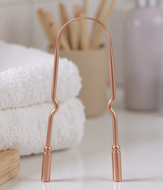 Premium Kopper Tungeskraper - Antibakteriell & Medisinsk Kvalitet