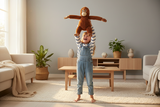 Emotional Support Monkey Plush | Anxiety Relief Comfort Gift