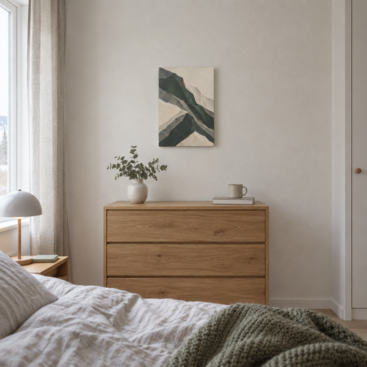 The Mountain Fold | Nordic Abstract Canvas Art