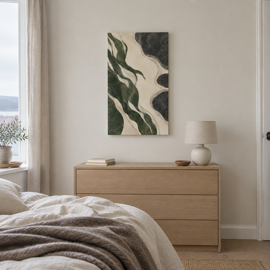 Tidal Threads | Nordic Abstract Canvas Art