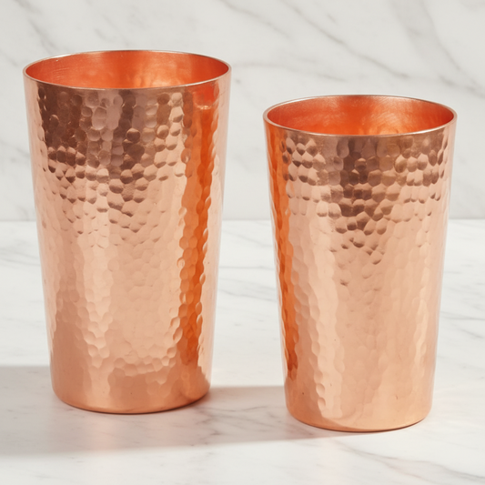 Pure Copper Mug – Handcrafted Hammer Texture | 280ml & 360ml