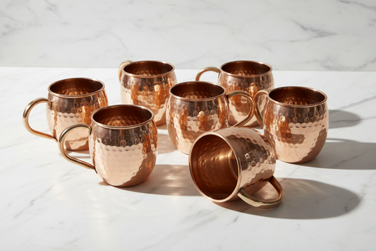 Scandinavian Minimalist Drinkware Copper Moscow Mule Mugs And Ayurvedic Copper Water Rituals