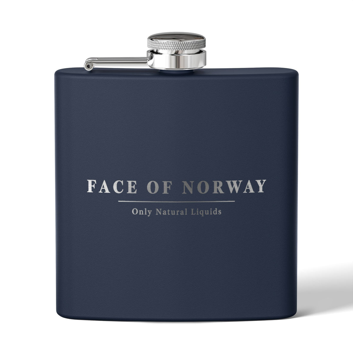 Face of Norway Engraved Hip Flask – 177ml Stainless Steel