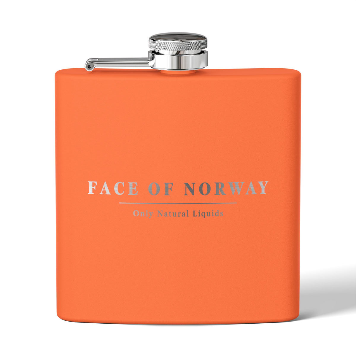 Face of Norway Engraved Hip Flask – 177ml Stainless Steel