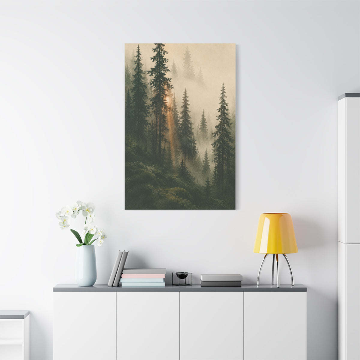 The Quiet Pines | Norwegian Forest Canvas Art