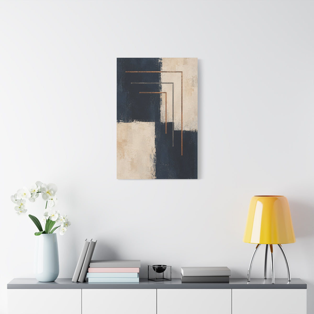 Copper Echo | Nordic Abstract Canvas Art