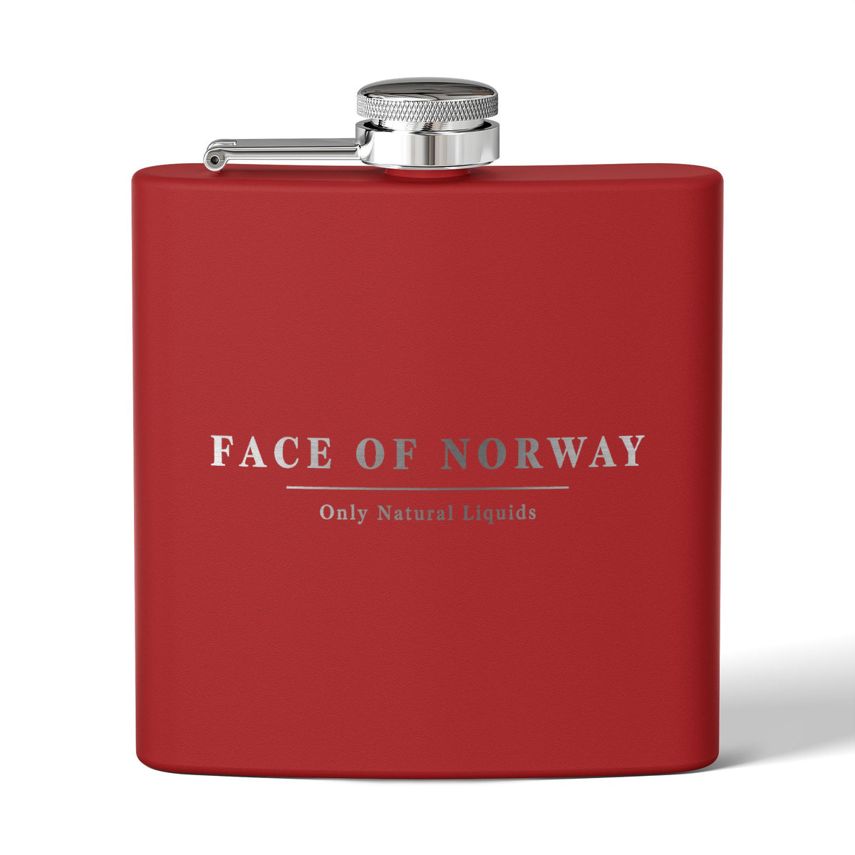 Face of Norway Engraved Hip Flask – 177ml Stainless Steel