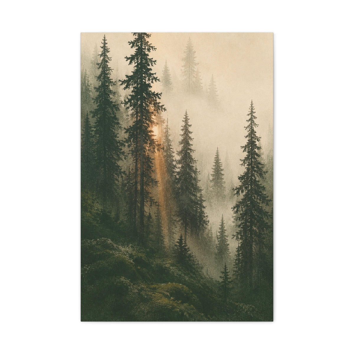 The Quiet Pines | Norwegian Forest Canvas Art