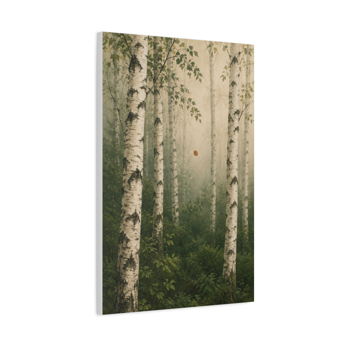 Birch in Still Air | Norwegian Forest Canvas Art
