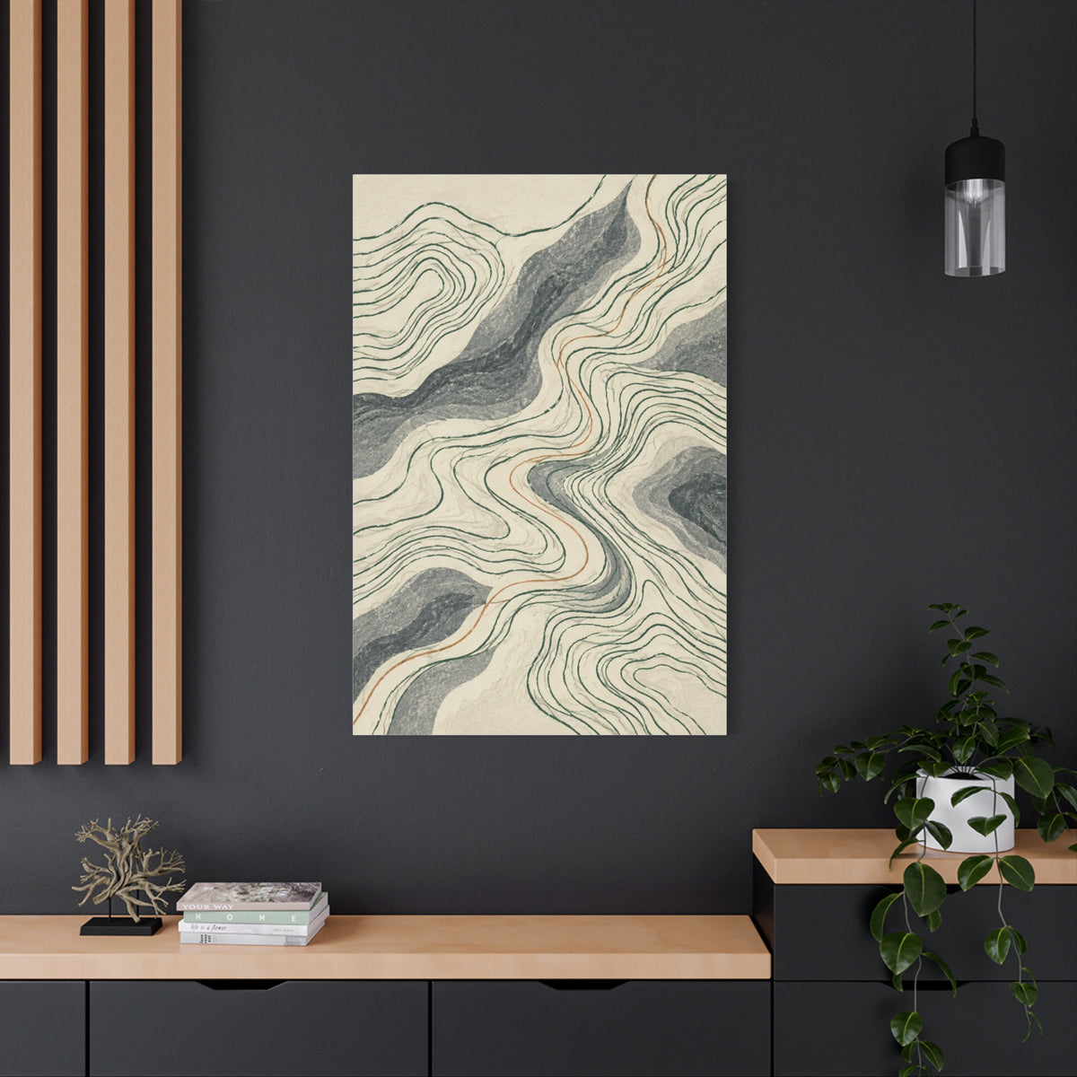 Northern Lines | Nordic Abstract Canvas Art