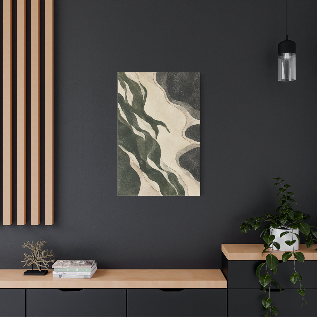 Tidal Threads | Nordic Abstract Canvas Art