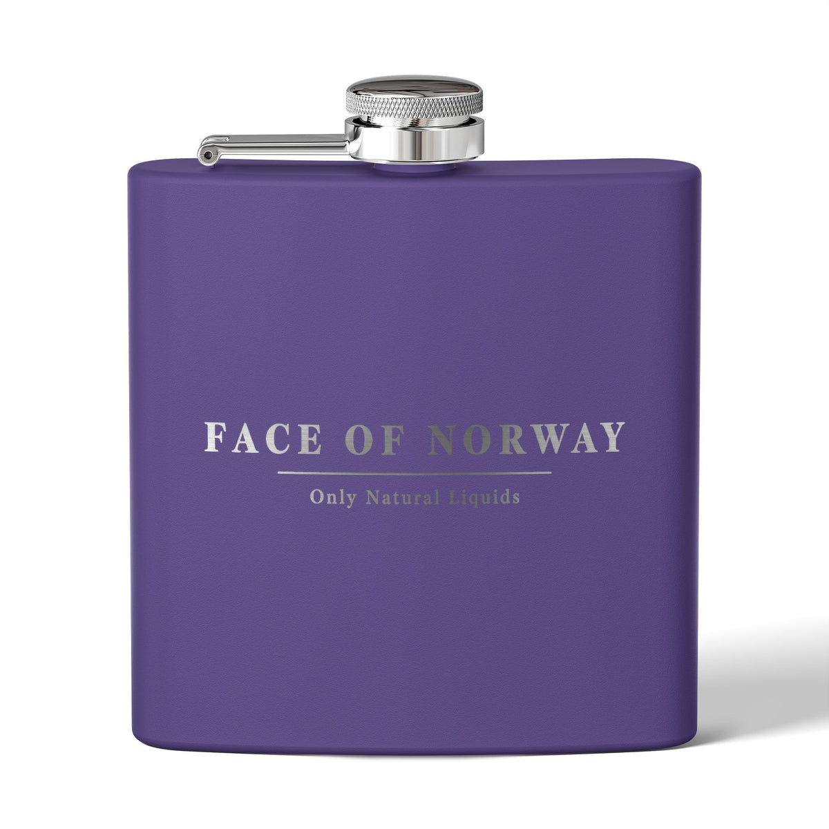 Face of Norway Engraved Hip Flask – 177ml Stainless Steel