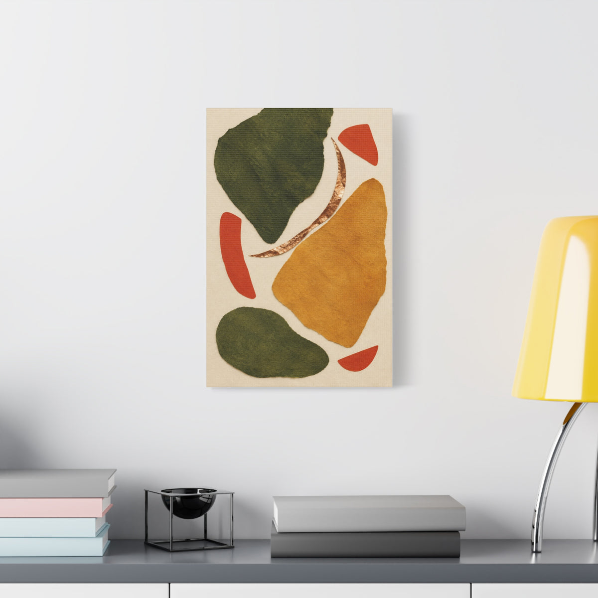 Ember and Moss | Nordic Abstract Canvas Art