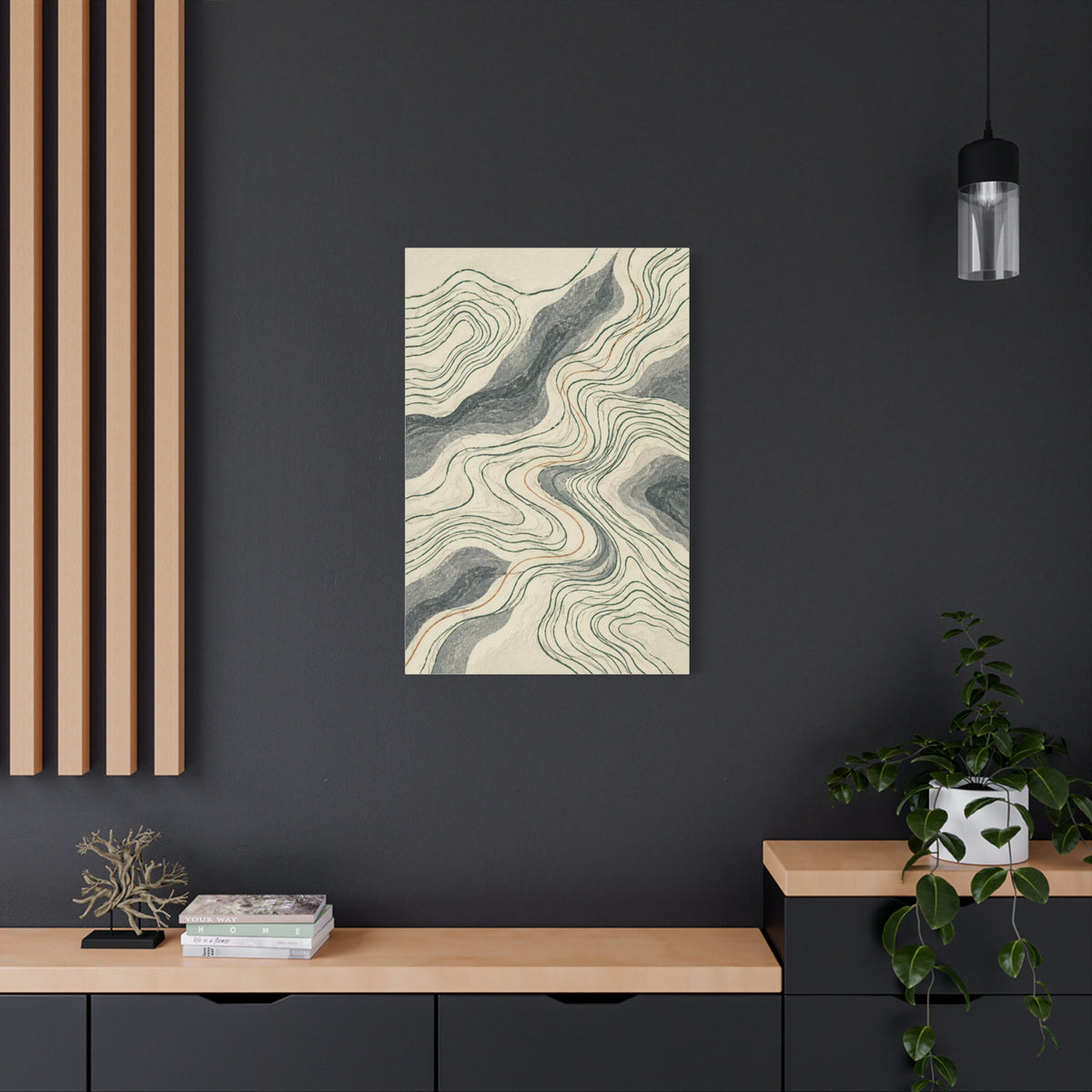 Northern Lines | Nordic Abstract Canvas Art
