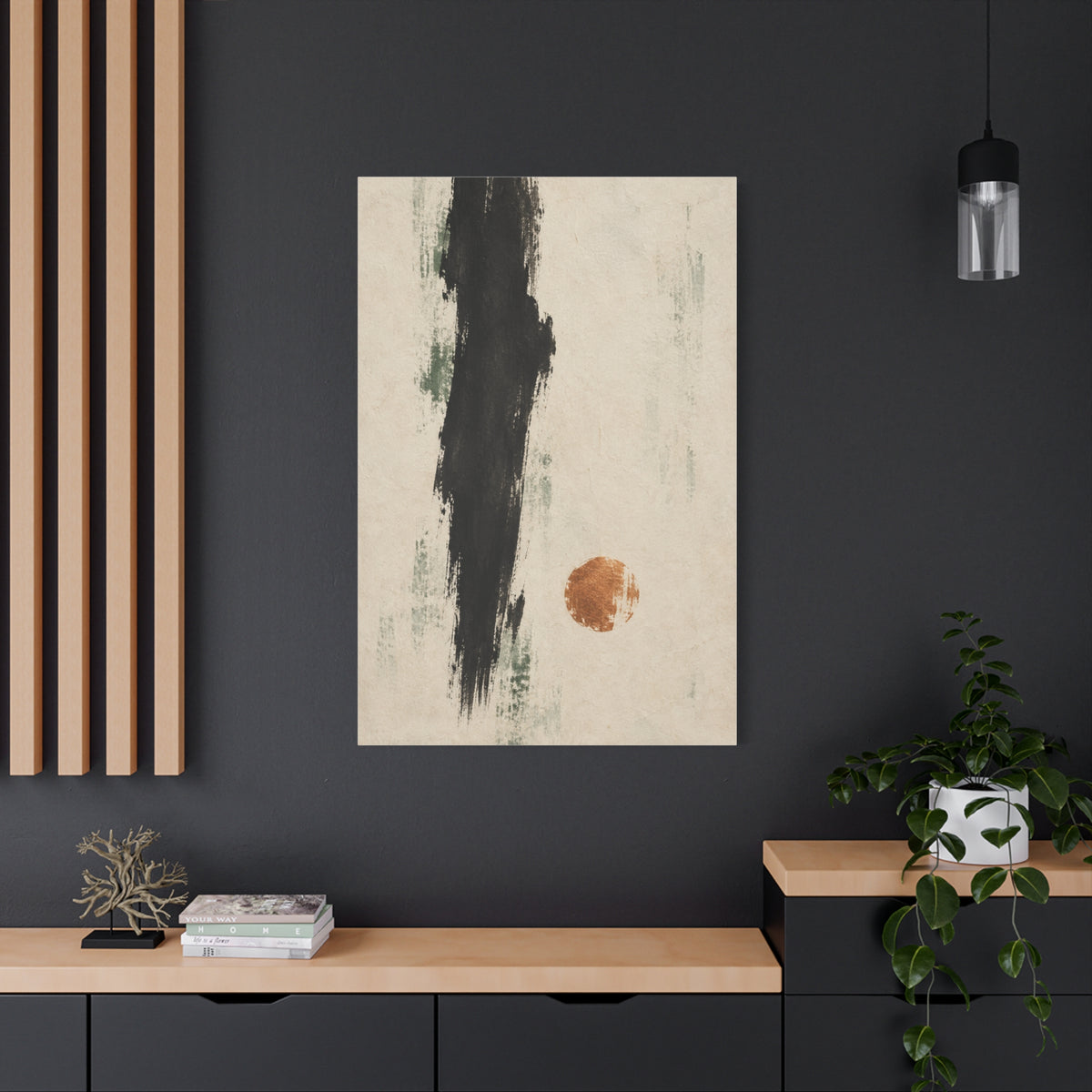 Copper Interval | Nordic Abstract Canvas Art