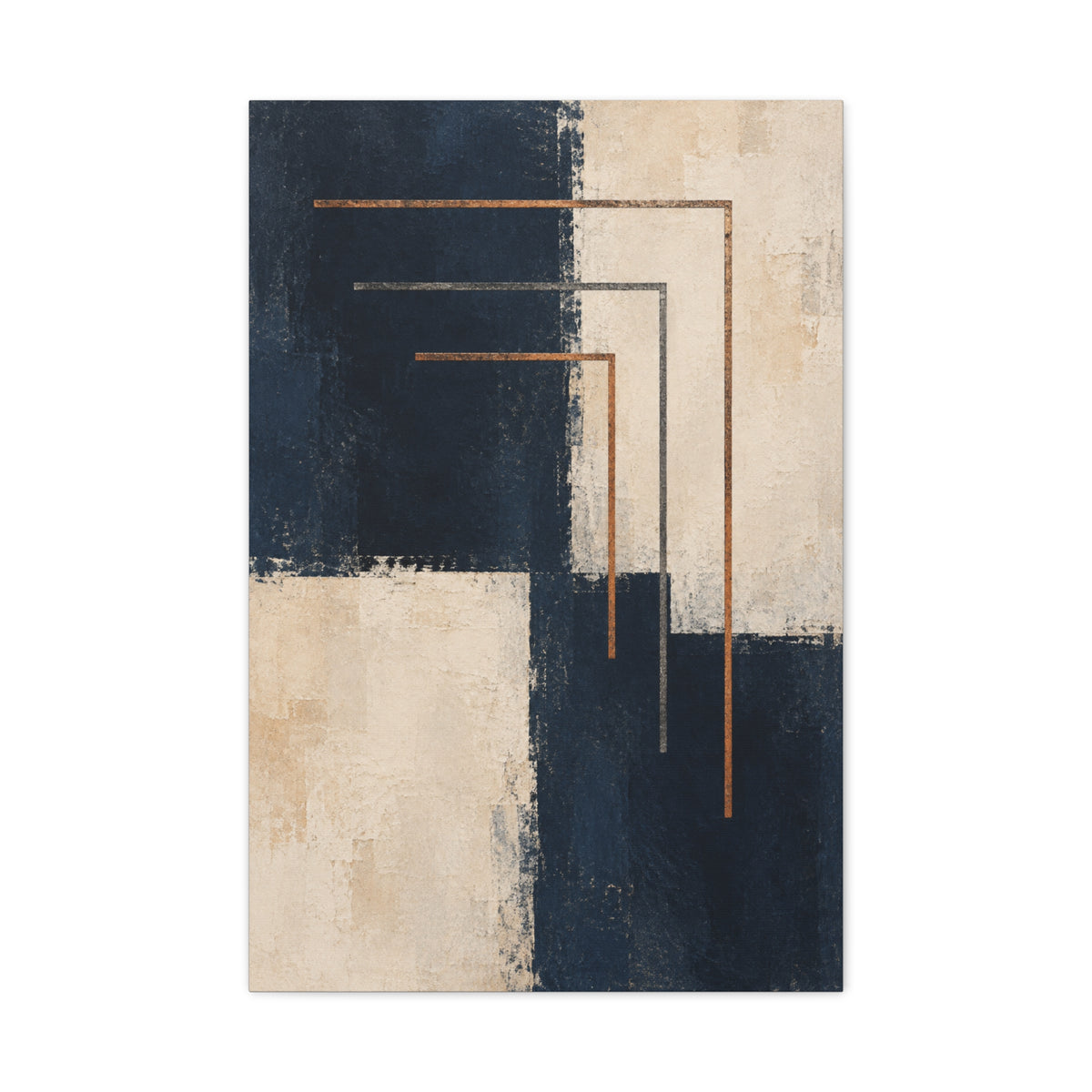 Copper Echo | Nordic Abstract Canvas Art