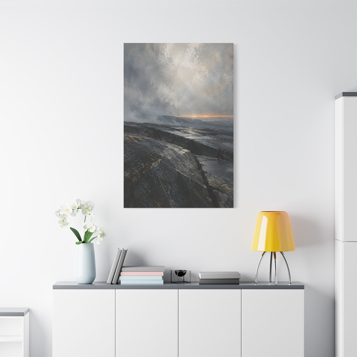 The Last Light on Slate | Nordic Canvas Art