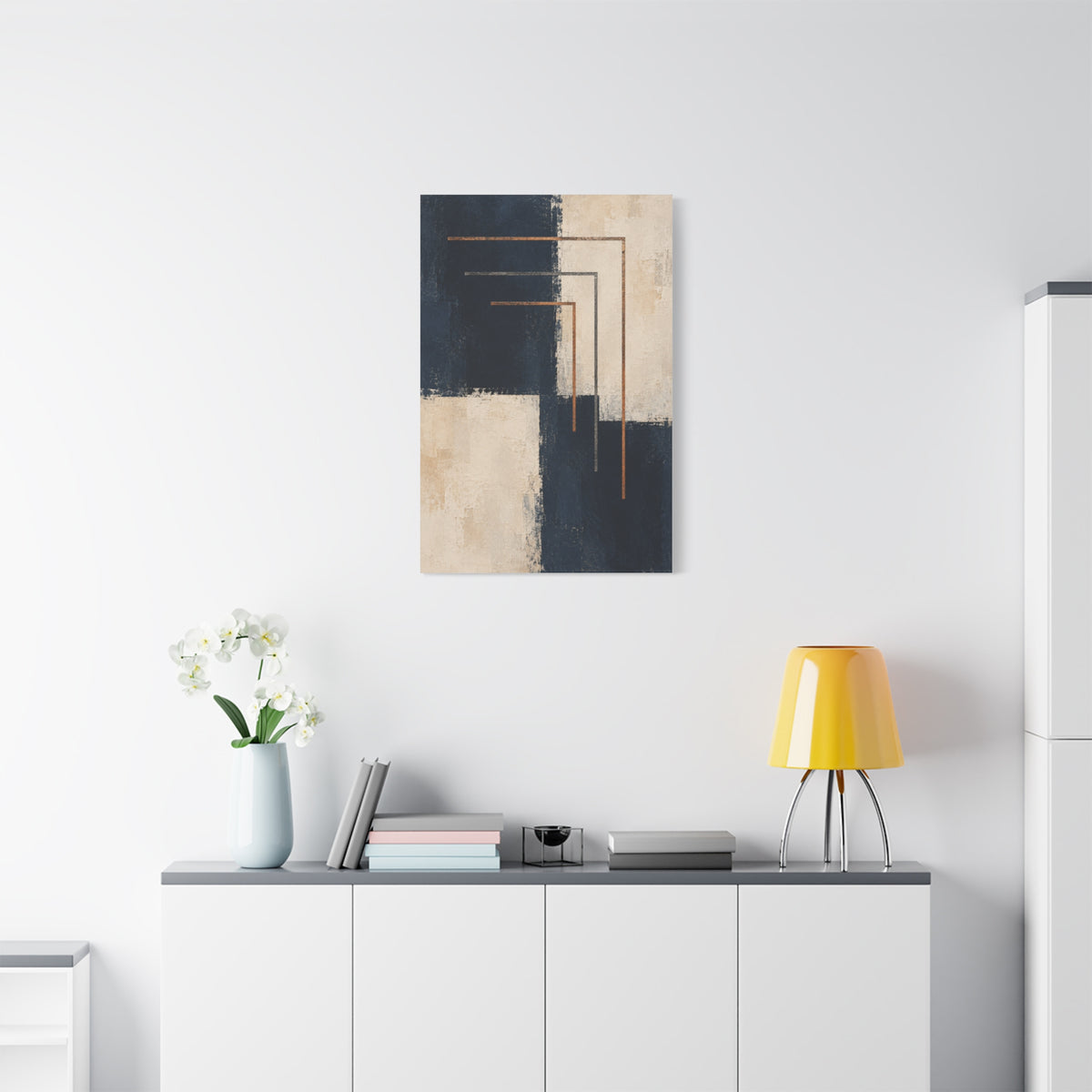 Copper Echo | Nordic Abstract Canvas Art