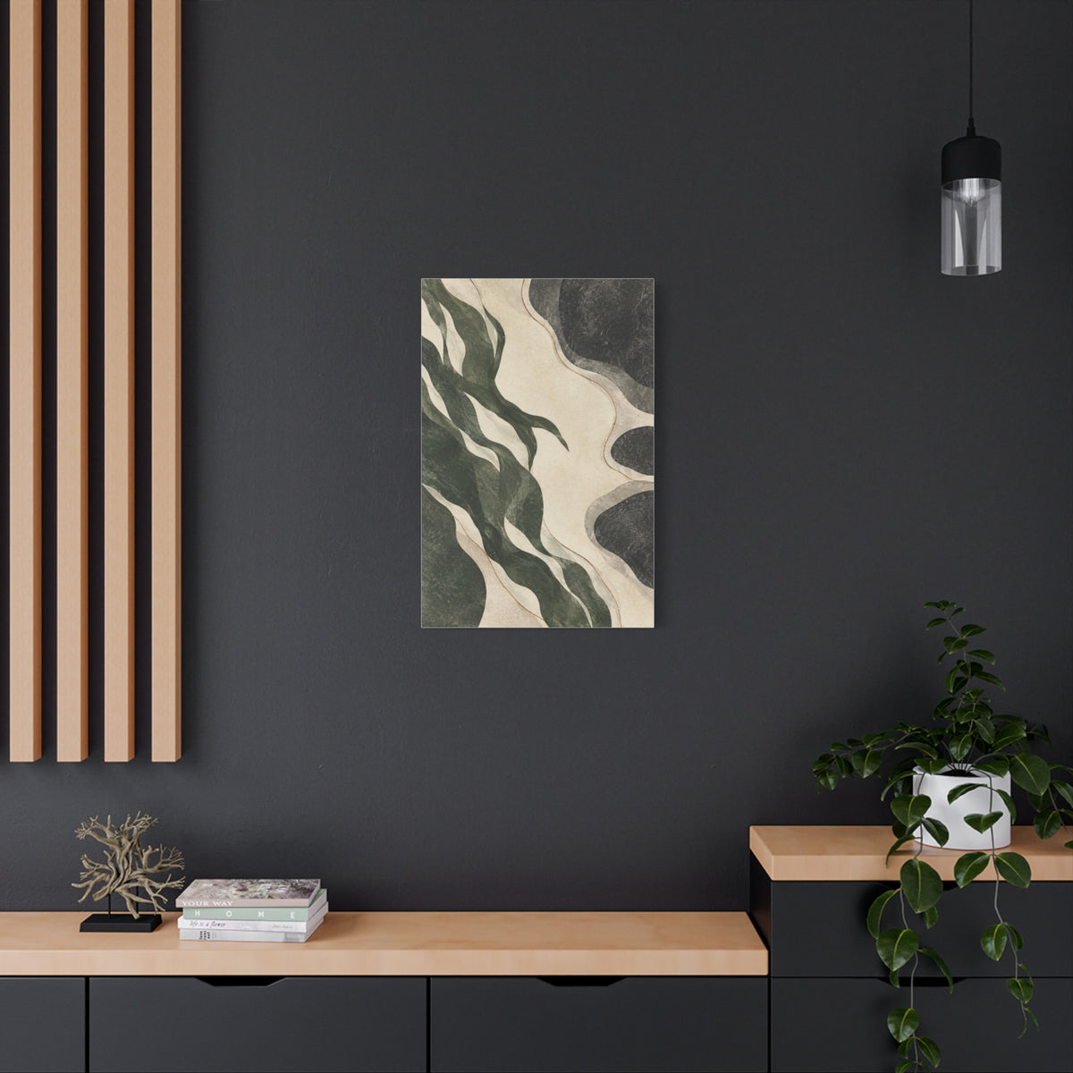 Tidal Threads | Nordic Abstract Canvas Art