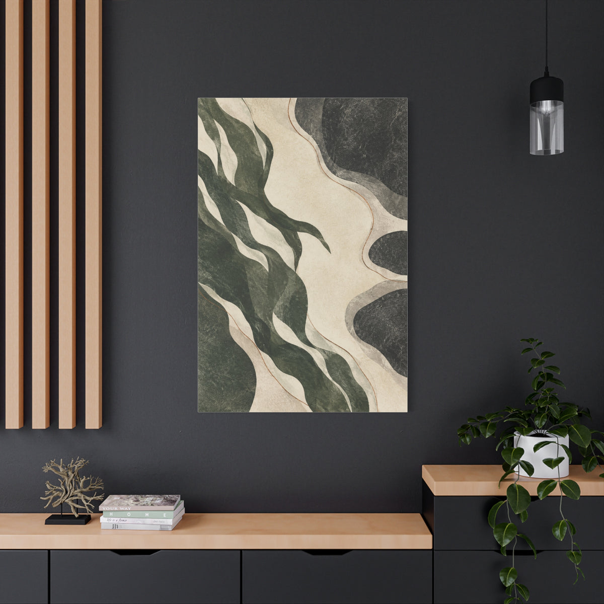 Tidal Threads | Nordic Abstract Canvas Art
