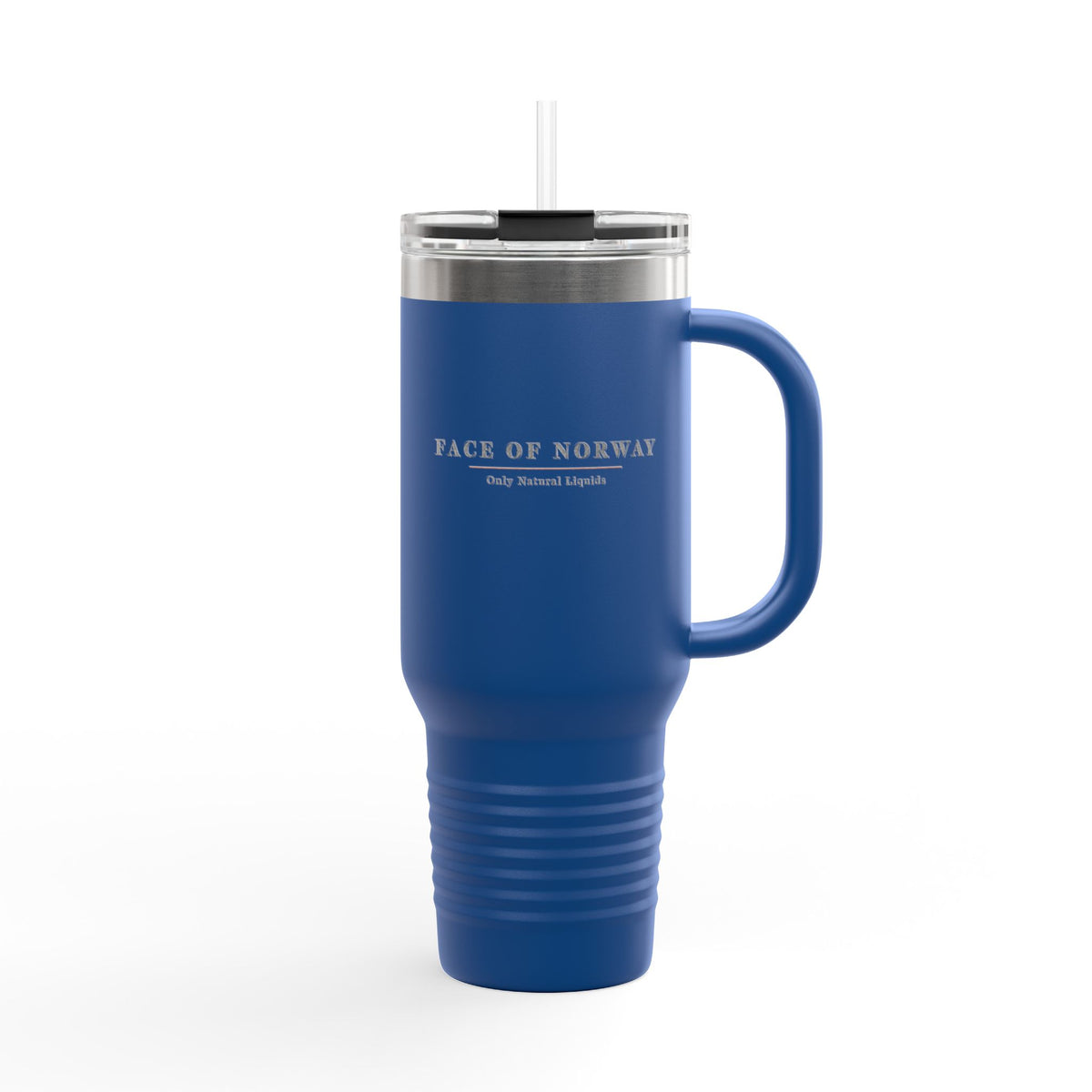 Face of Norway Insulated Travel Mug – 1.18 L Stainless Steel with Straw