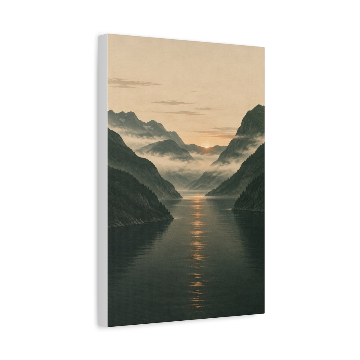 Fjord at First Light | Norwegian Canvas Art