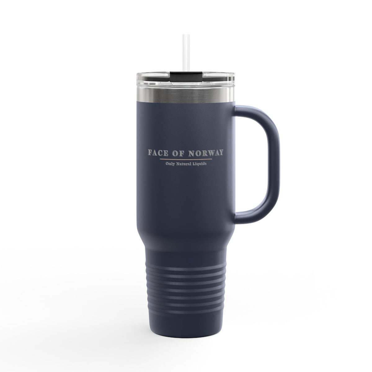 Face of Norway Insulated Travel Mug – 1.18 L Stainless Steel with Straw