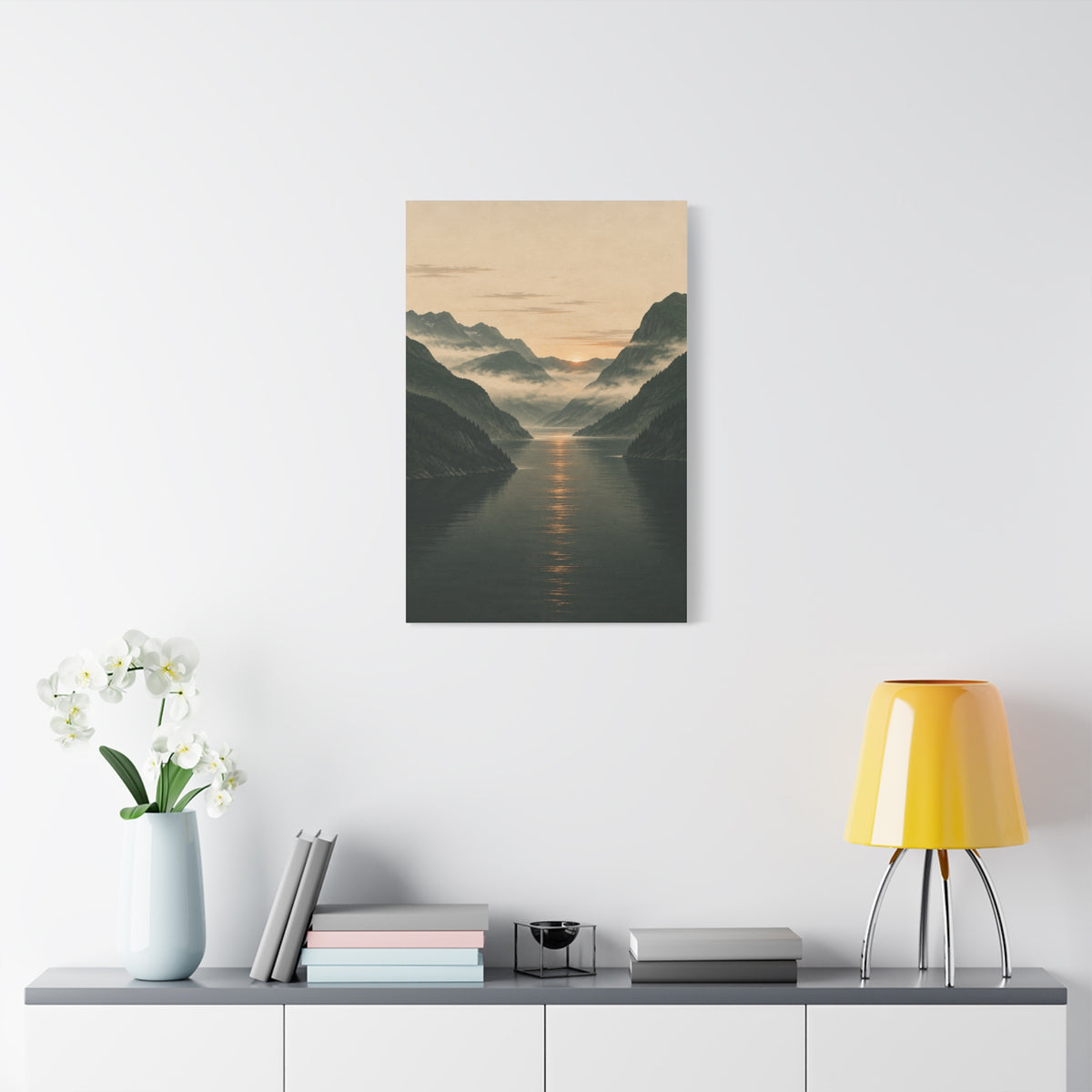 Fjord at First Light | Norwegian Canvas Art