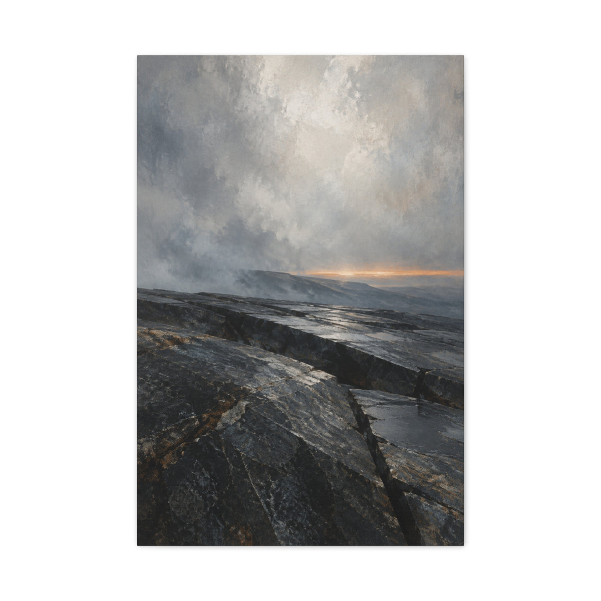The Last Light on Slate | Nordic Canvas Art
