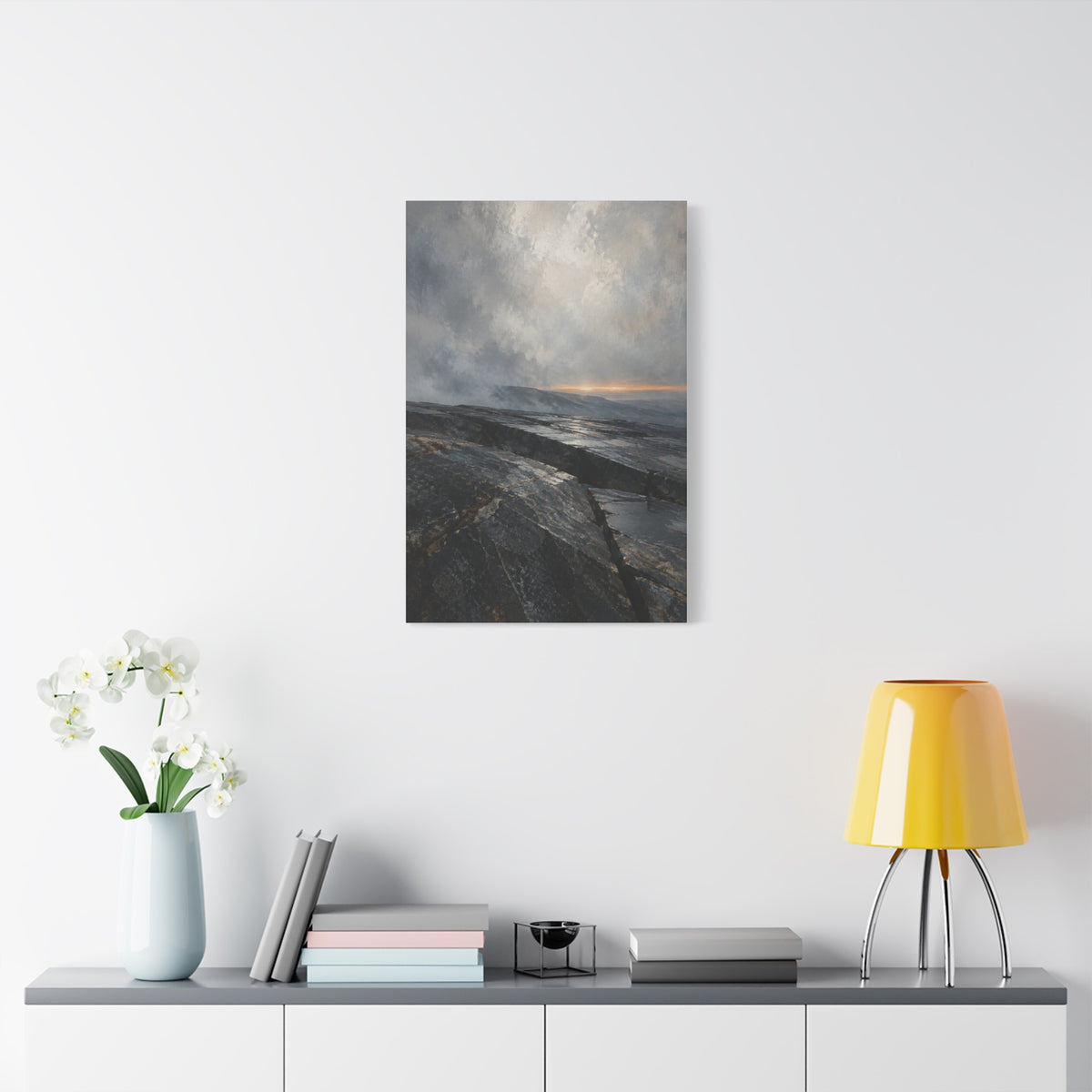 The Last Light on Slate | Nordic Canvas Art