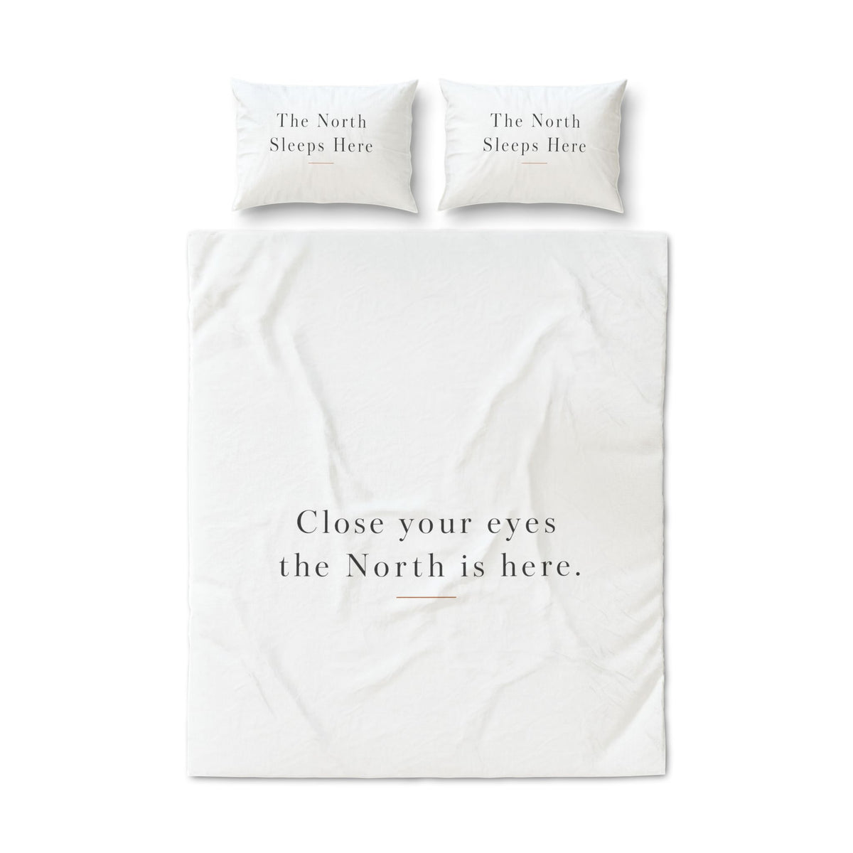 Face of Norway Quilt Cover Set – The North Sleeps Here, 3 Pieces