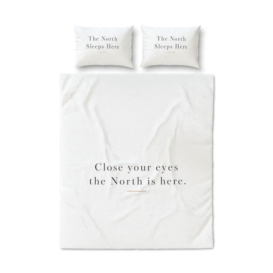 Face of Norway Quilt Cover Set – The North Sleeps Here, 3 Pieces