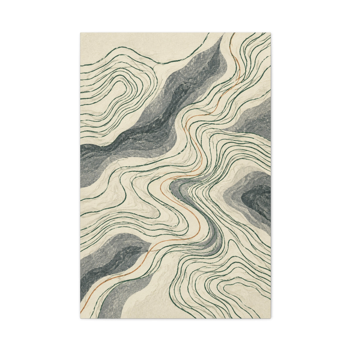 Northern Lines | Nordic Abstract Canvas Art