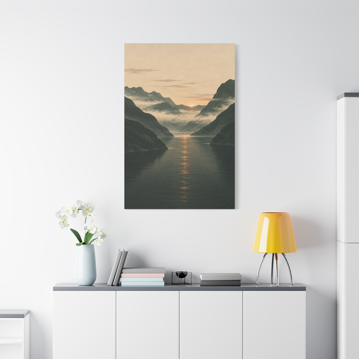 Fjord at First Light | Norwegian Canvas Art